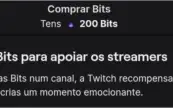 BITS PARA CONTAS TWITCH