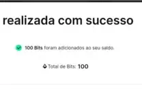 BITS PARA CONTAS TWITCH