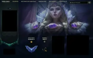 League of Legends Diamante 2 com skins e skin shards
