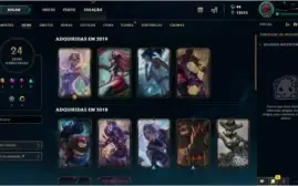 Conta League of Legends Gold/ 75 champs/ 24 skins/ lvl 115