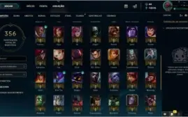 Conta League of Legends Gold/ 75 champs/ 24 skins/ lvl 115