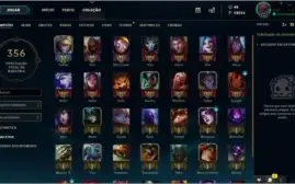 Conta League of Legends Gold/ 75 champs/ 24 skins/ lvl 115