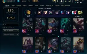 Esmeralda 3 com TODOS os Champs e 251 Skins + 5 Prestigios