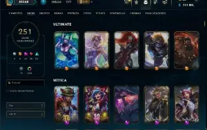 Esmeralda 3 com TODOS os Champs e 251 Skins + 5 Prestigios