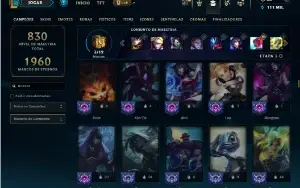 Esmeralda 3 com TODOS os Champs e 251 Skins + 5 Prestigios