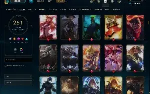 Esmeralda 3 com TODOS os Champs e 251 Skins + 5 Prestigios