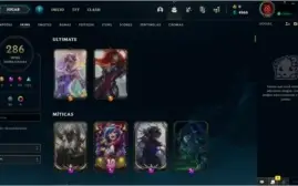 Conta LoL, Diamante 3, 286 skins (contém Vayne gema)
