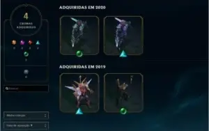 Conta LoL, Diamante 3, 286 skins (contém Vayne gema)