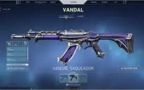 Conta de VALORANT platina 1 com várias skins upadas.