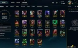 Conta League of Legends Platina/ 53 champs/ 21 skins/ lvl 91