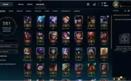 Conta League of Legends Platina/ 53 champs/ 21 skins/ lvl 91