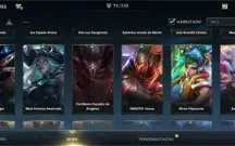 WILD RIFT 71 SKINS;MTS LENDÁRIAS;R$1750 GASTOS+CONTA LOL PC