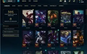 Conta Platina 4 com 90 Champs e 39 Skins + 2 Fragmentos