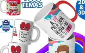 Pack Sublimação Para Canecas + De 100.000 + Divertidamente 2