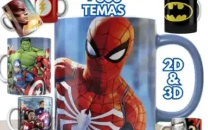 Pack Sublimação Para Canecas + De 100.000 + Divertidamente 2