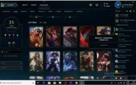 Conta LoL com skins