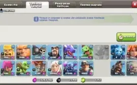 Conta CLASH OF CLANS CV 10 - LVL 115