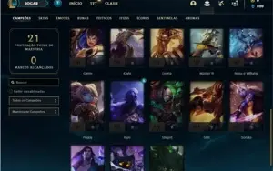 Conta prata 1 com 28 Champs e 6 Skins - EMAIL NÃO CONFIRMADO