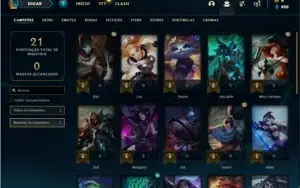 Conta prata 1 com 28 Champs e 6 Skins - EMAIL NÃO CONFIRMADO