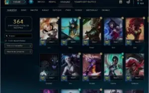 CONTA DE LOL G2, 2 ULTIMATE, 7 LENDARIAS, 18 CROMAS RAROS!