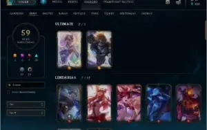 CONTA DE LOL G2, 2 ULTIMATE, 7 LENDARIAS, 18 CROMAS RAROS!