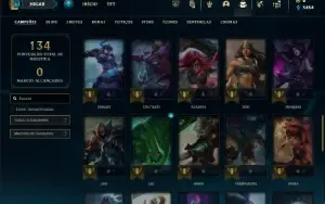 Bronze 2 com 55 Champs e 20 Skins