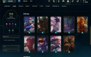 Bronze 2 com 55 Champs e 20 Skins