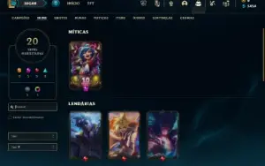 Bronze 2 com 55 Champs e 20 Skins