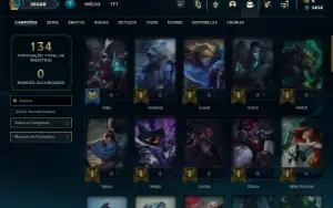 Bronze 2 com 55 Champs e 20 Skins