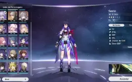Conta Honkai - SEELE + BRONYA + GEPARD + BAILU + HIMEKO