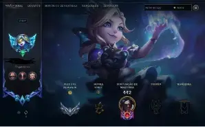 conta de lol com 100 skins sendo 5 prestigio