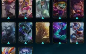 conta de lol com 100 skins sendo 5 prestigio