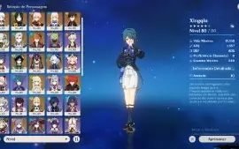 Conta Genshin Impact 16 T5 Mais De 12 Personagens Buildados