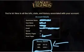 Vendo conta league of legends plat 5