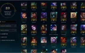 Conta League of Legends Ex platina