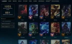 Conta League Of Legends - Todos os Campeões - 450+ Skins