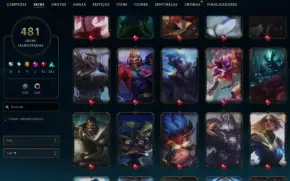 Conta League Of Legends - Todos os Campeões - 450+ Skins