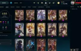 Conta League Of Legends Diamante 3, 680 Skins