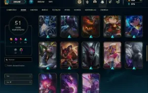Bronze 4 com 125 Champs e 51 Skins ( Mais de 15 Jogos )