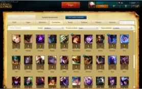 CONTA  GOLD 5 / 74 CHAMPS /13 SKINS (1 RARA) /BORDA PLATINA