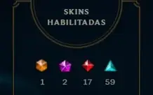conta lol 180 skins + todos os champs