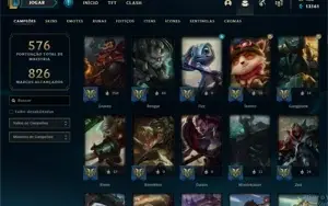 conta lol 180 skins + todos os champs