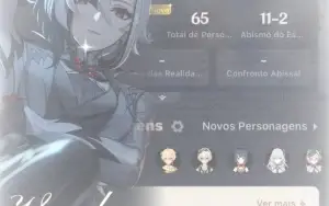 Conta Genshin ar57 mais de 10 T5