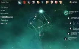 Genshin Impact AR52 com Xiao(C1), Diluc, Qiqi, Jean, Keqing.