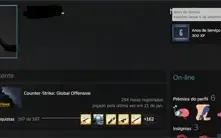 CONTA CSGO PRIME COM ANOS DE SERVIÇO NA STEAM!