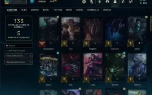 Conta Ferro 3 com 60 Champs e 31 Skins ( MAIS DE 200 JOGOS )