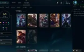 Conta League of Legends- 69 skins- 6 vitoriosas
