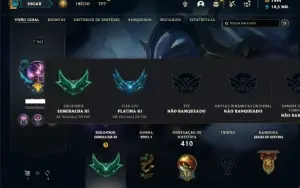 Esmeralda 4 com TODOS os champs e 447 Skins + 1444 RP