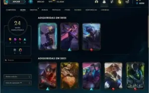 Conta LOL Platina 1 Com Zed prestigio e riven camp 2016