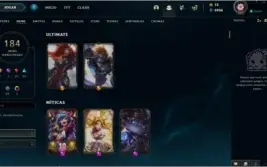 PLATINA III, 184 SKINS, 138 CHAMPS